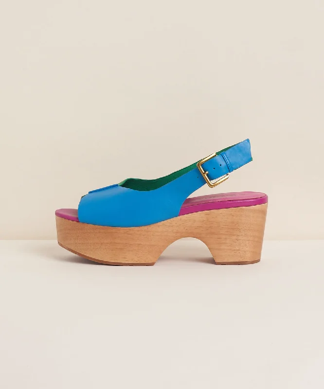 Cedric Colorblock Platform Sandal Clog | Cabana