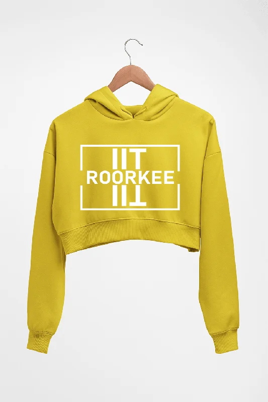 IIT Roorkee Crop HOODIE FOR WOMEN