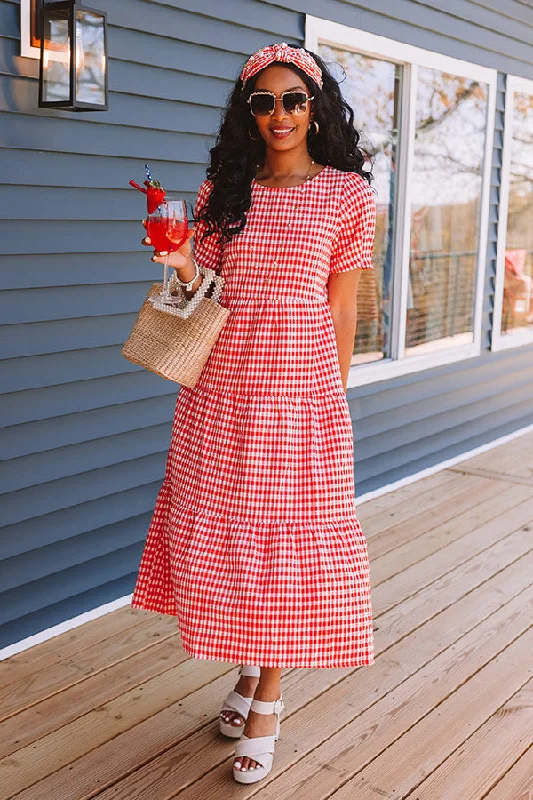 Freedom Rings Gingham Midi