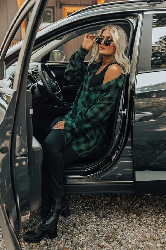 Bonfire Date Plaid Tunic Dress