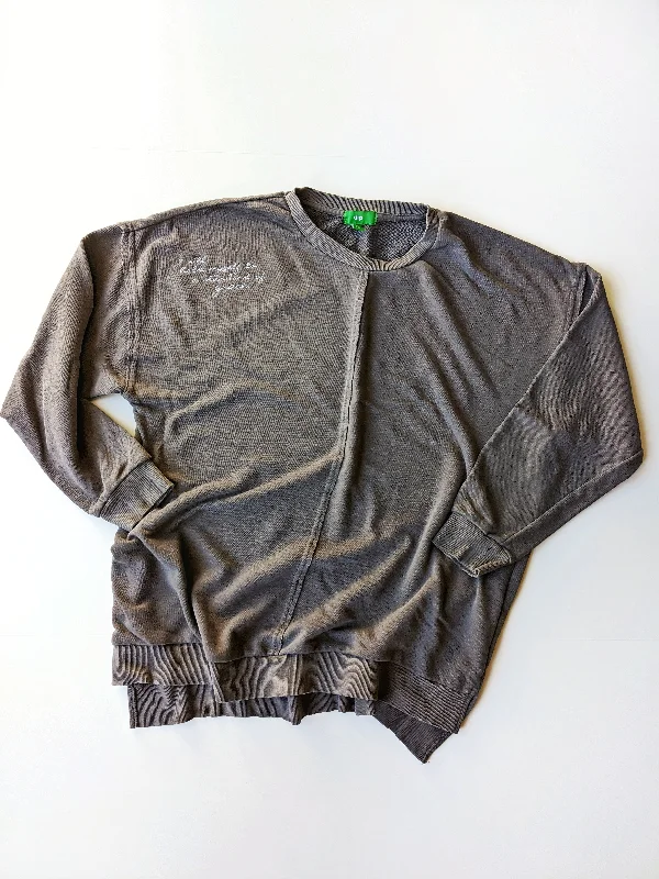 *UPCYCLED* embroidered sweatshirt- Size Medium