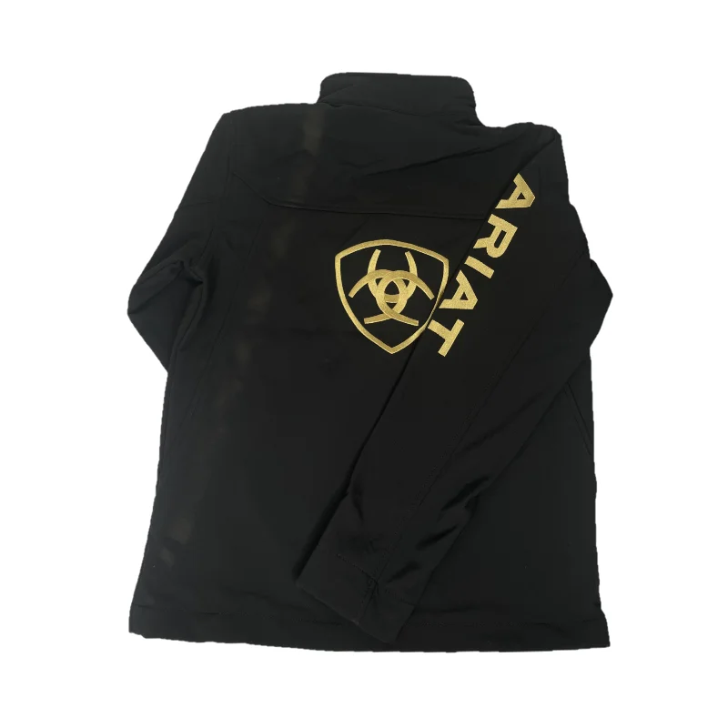 Ariat® Youth New Team Black & Gold Softshell Jacket 10043052