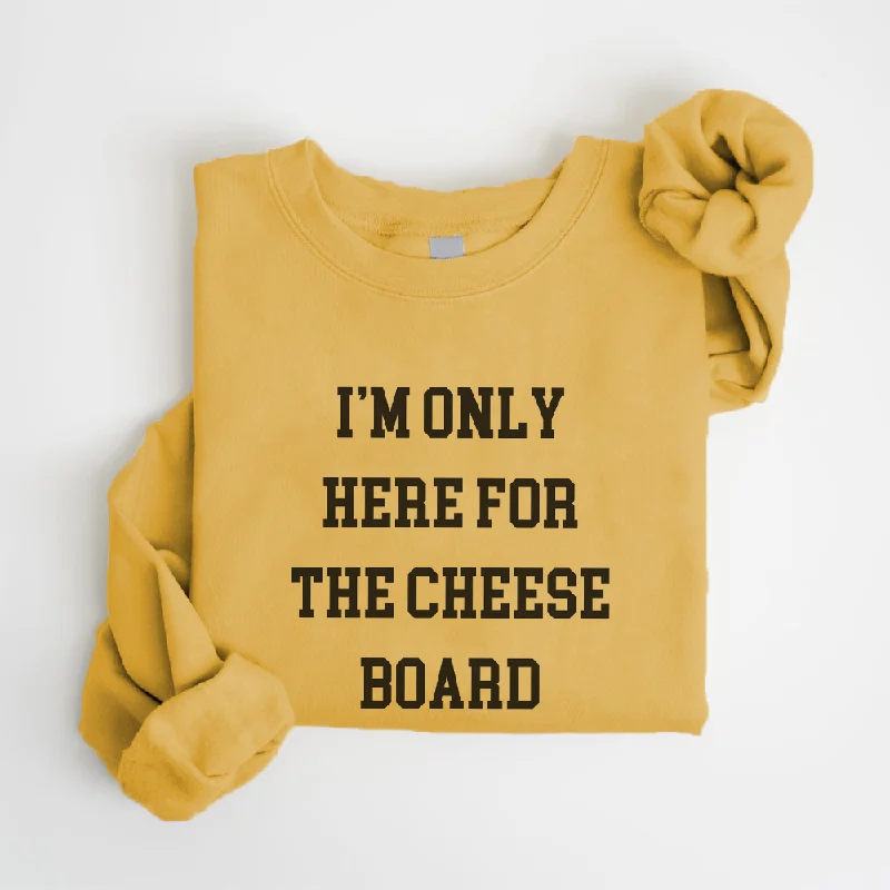 Here For The Cheese Board Christmas Sweatshirt