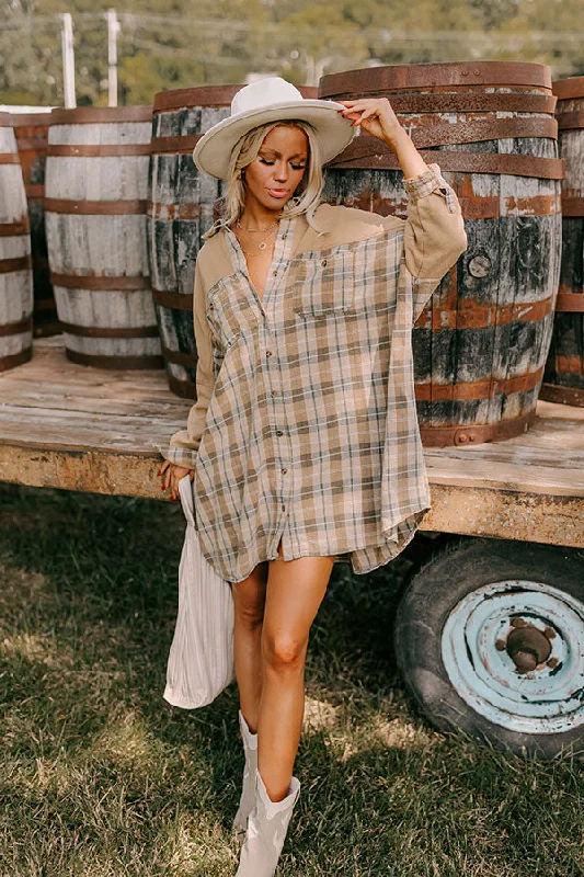 Vail Views Plaid Tunic Dress