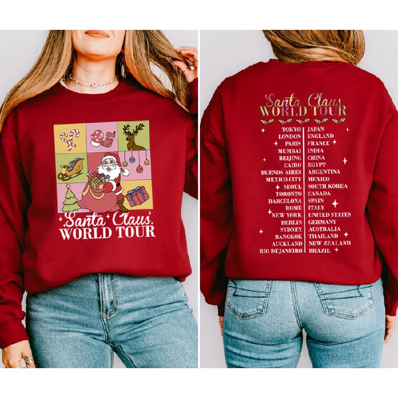 Santa Claus World Tour Front & Back Sweatshirt