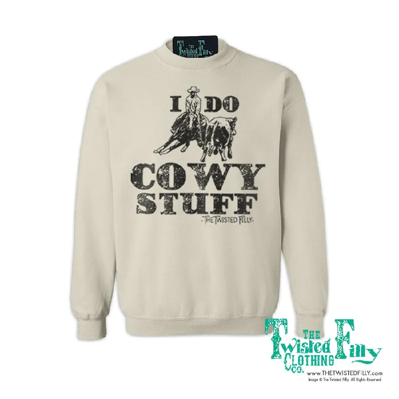 I Do Cowy Stuff - Adult Sweatshirt - Assorted Colors