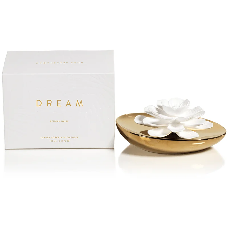 Dream Porcelain Flower Diffuser, African Daisy Fragrance