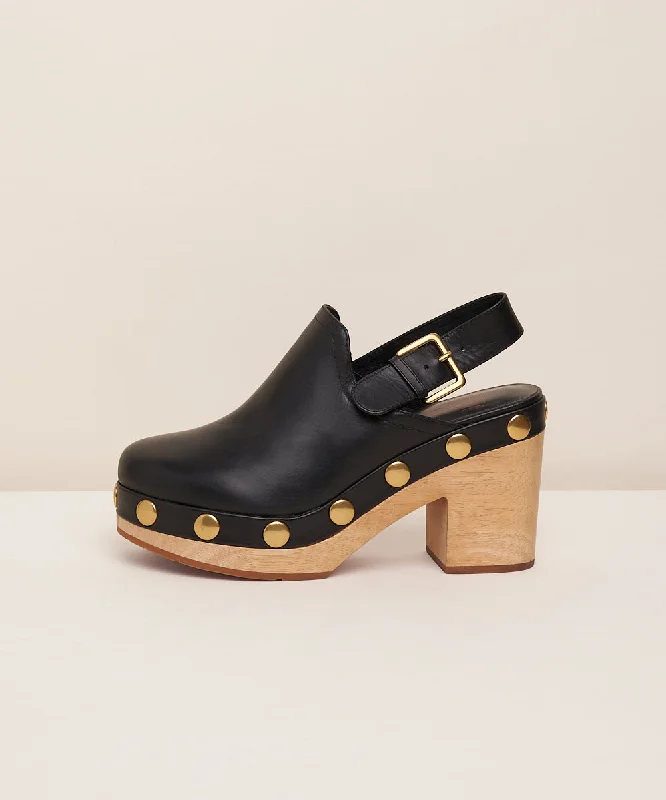 Hari Slingback High Heel Clog | Black