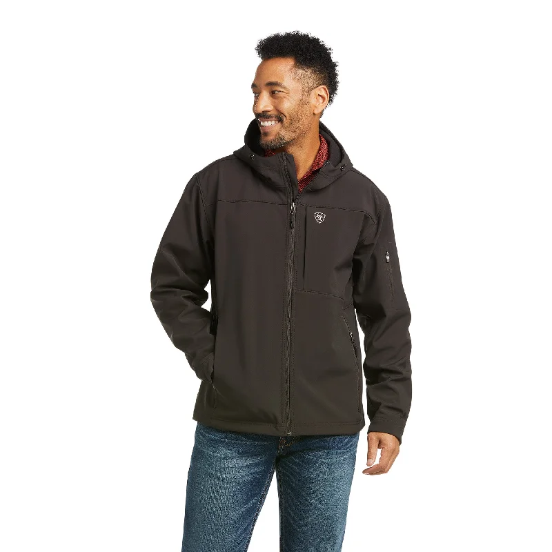 Ariat® Men's Vernon Hooded Espresso Softshell Jacket 10037428