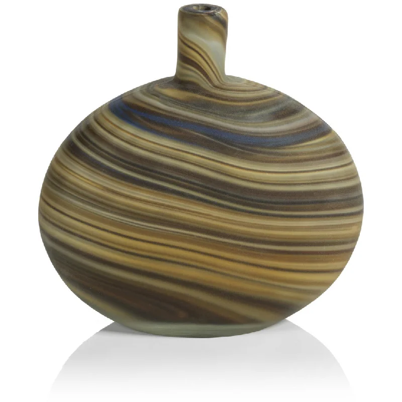 Livorno Marbleized Glass Vase