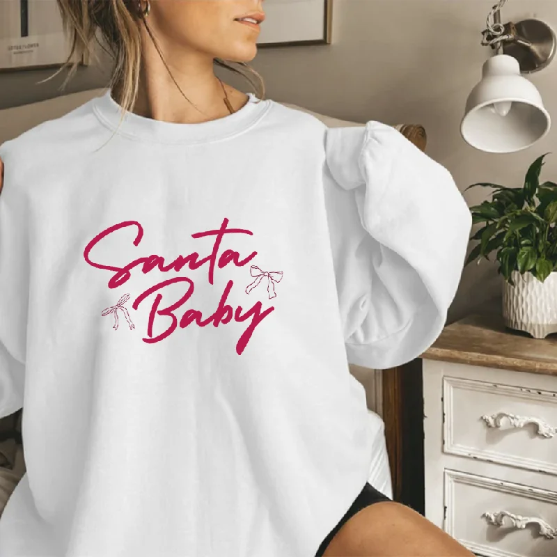 Santa Baby Coquette Women's Sweatshirt