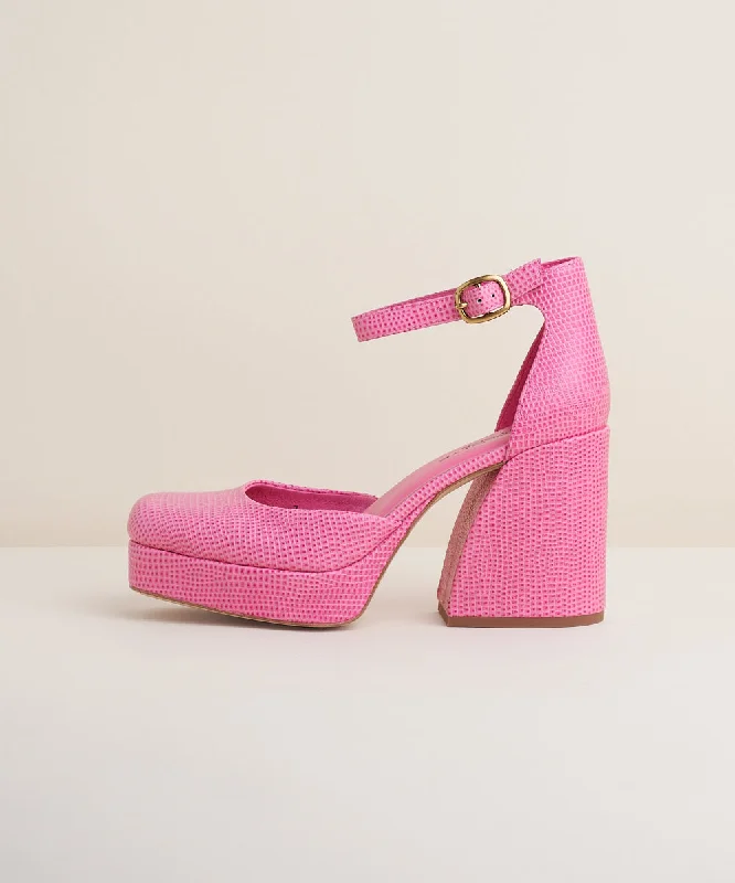 Fran Sculpted Chunky Platform | Flamingo