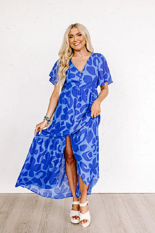 Sailboat Soiree Maxi in Royal Blue