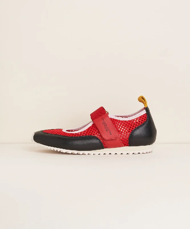 Mable Sporty Mary Jane Velcro | Begonia Black