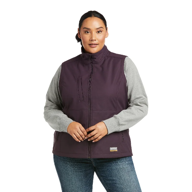 Ariat® Women's Rebar Stretch Plum Perfect Softshell Vest 10037625