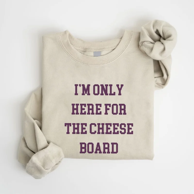 Here For The Cheese Board Christmas Sweatshirt