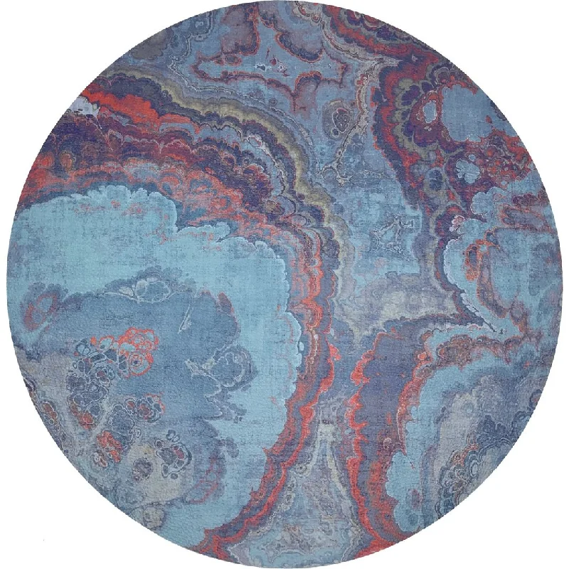 Agate Lava 16" Round Pebble Placemats, Set of 4