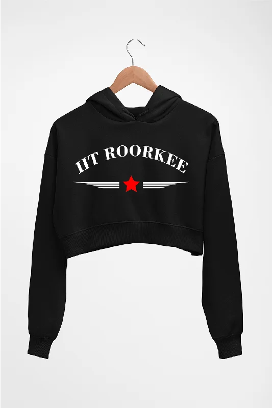 IIT Roorkee Crop HOODIE FOR WOMEN