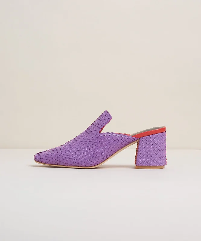 Mae Woven Block Heel Mule | Tropical