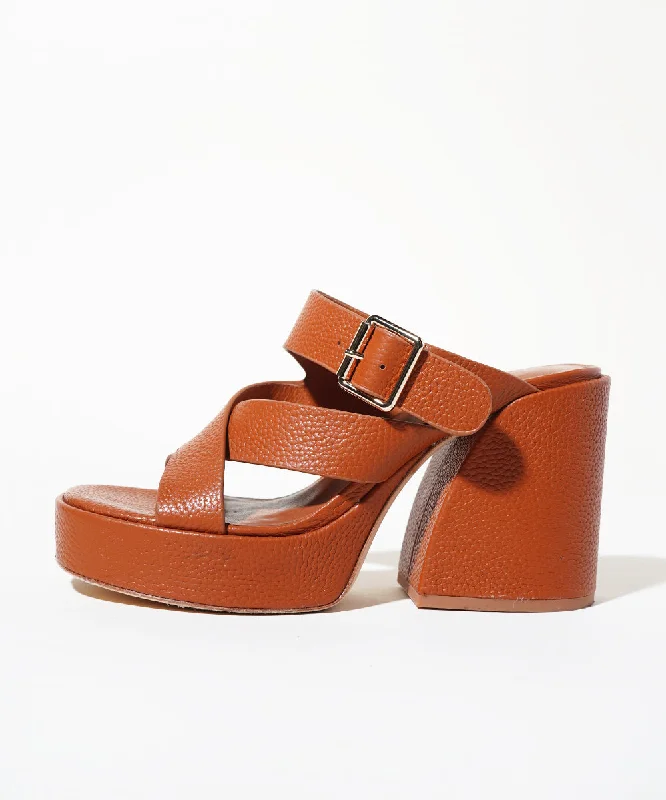 Simi Strappy Platform Sandal | Tobacco