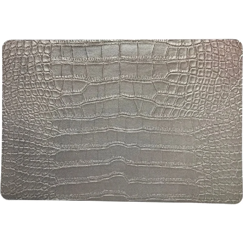 Crocodile Champagne 17.5 Rectangle Pebble Placemats, Set Of 4