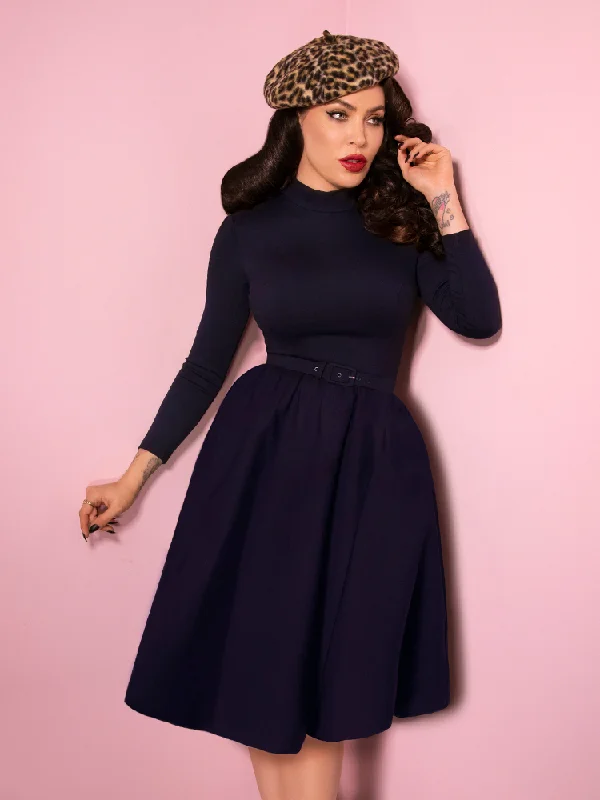 PRE-ORDER - Bad Girl Swing Dress in Navy - Vixen by Micheline Pitt