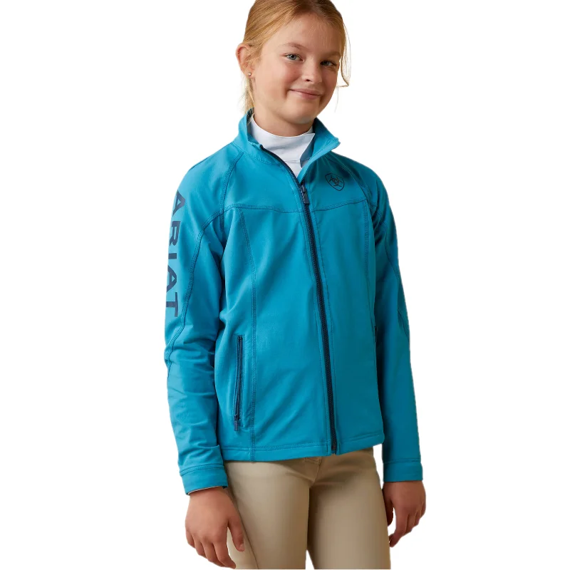 Ariat® Youth Girl's Agile Mosaic Blue Softshell Jacket 10043445