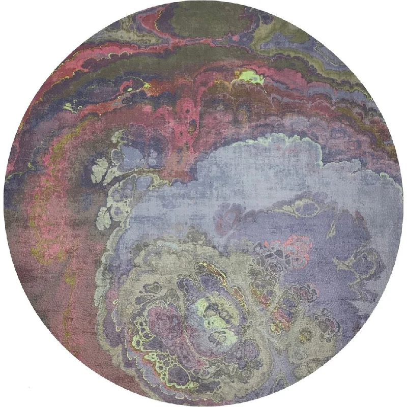 Agate Taupe 16" Round Pebble Placemats, Set Of 4