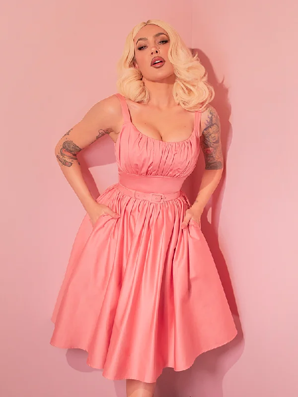 Ingenue Swing Dress in Blush Pink - Vixen by Micheline Pitt