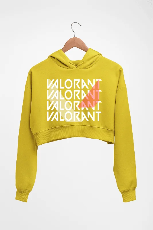 Valorant Crop HOODIE FOR WOMEN