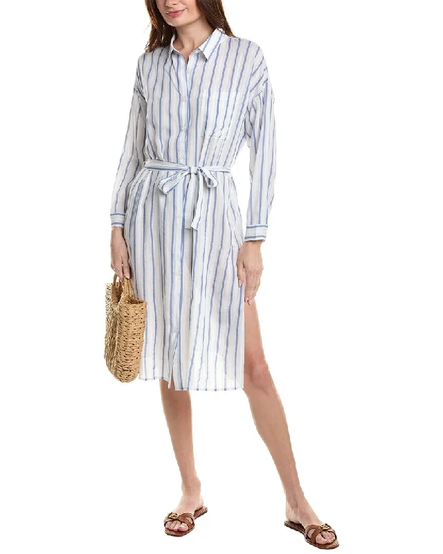 Brook + Lynn Striped Shirtdress