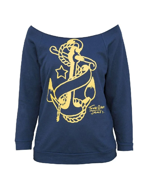 Tennessee Dave Anchor Womens Unfinished Sweatshirt