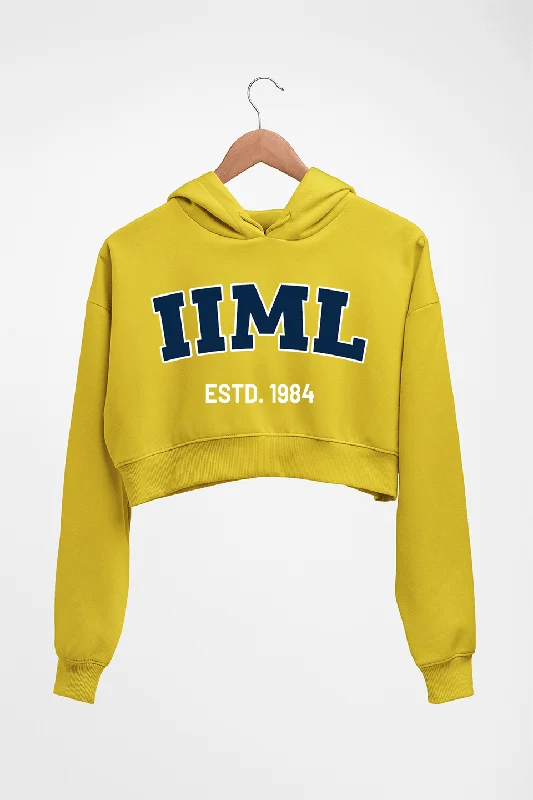 IIM Lucknow Crop HOODIE FOR WOMEN