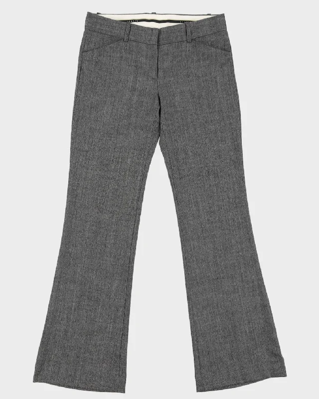 Theory Women's Grey Wool Suit Trousers - W31