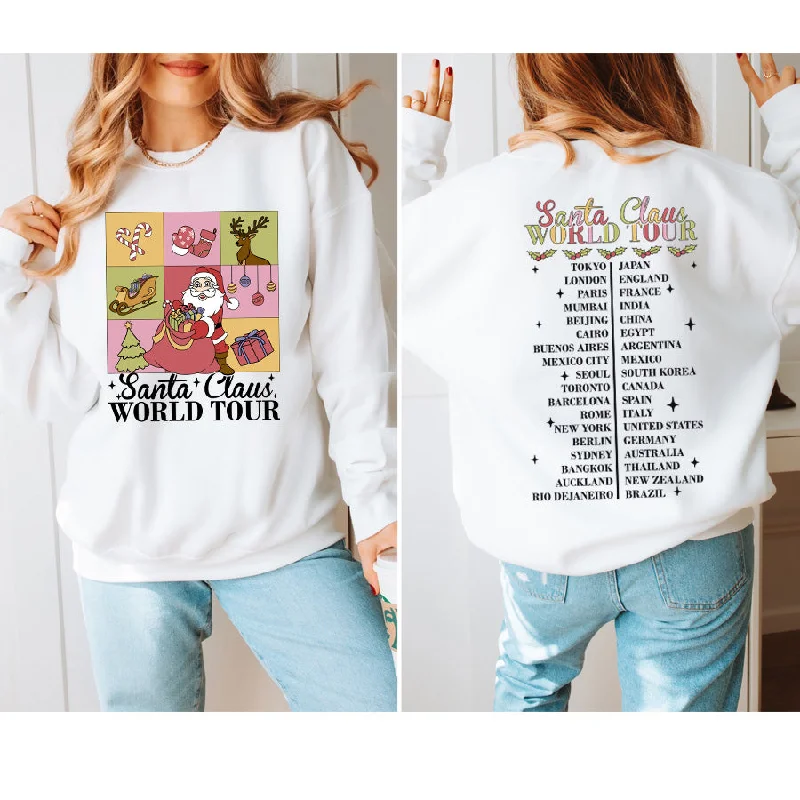 Santa Claus World Tour Front & Back Sweatshirt