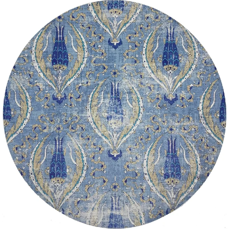 Byzantine Jewel Classic 16 Round Pebble Placemats, Set Of 4