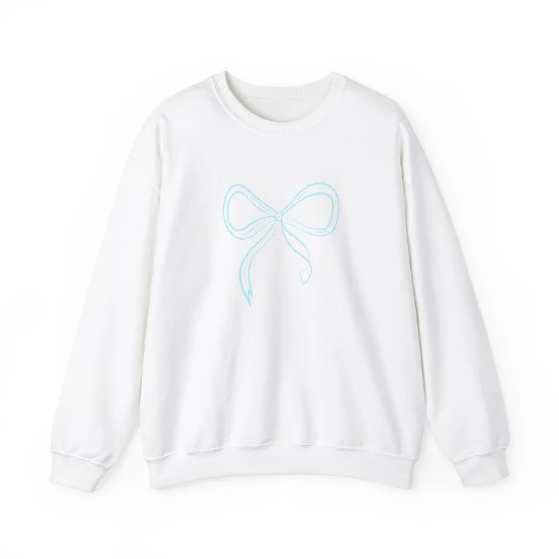 Tiffany Blue Coquette Bow Sweatshirt