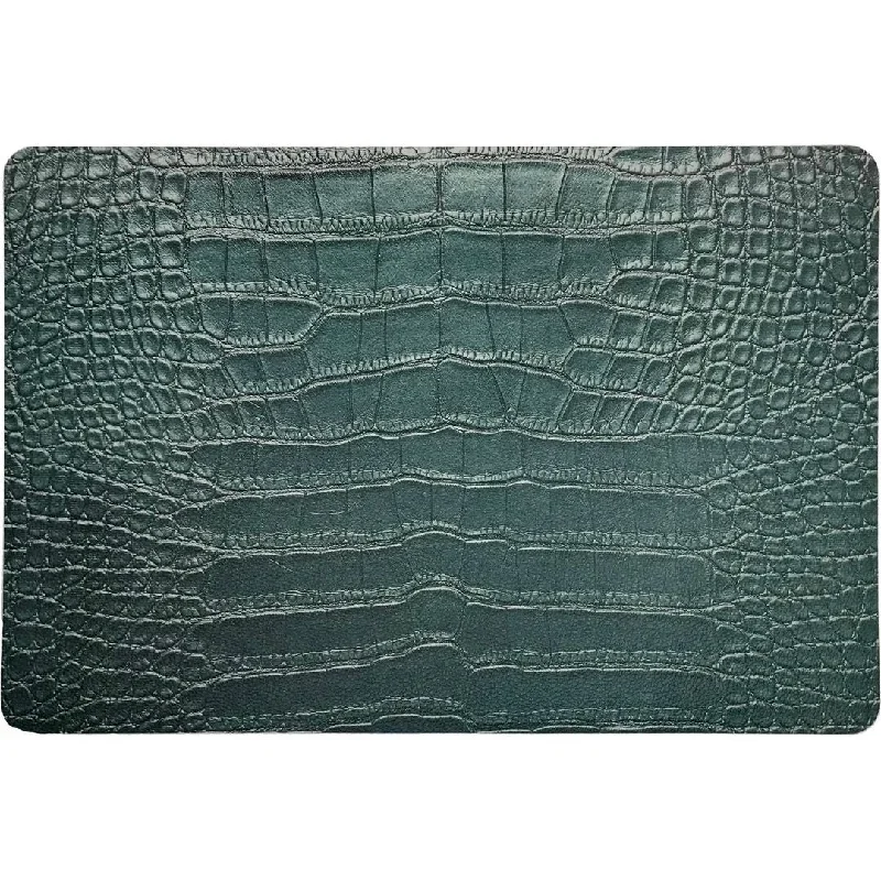 Crocodile Patina 17.5 Rectangle Pebble Placemats, Set Of 4