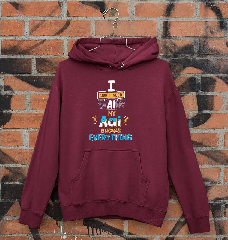 Artificial intelligence (AI) Aai Unisex Hoodie for Men/Women