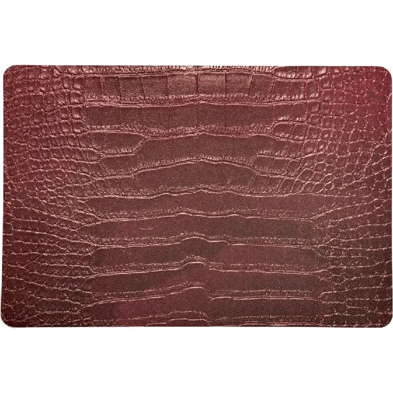 Crocodile Copper 17.5 Rectangle Pebble Placemats, Set Of 4