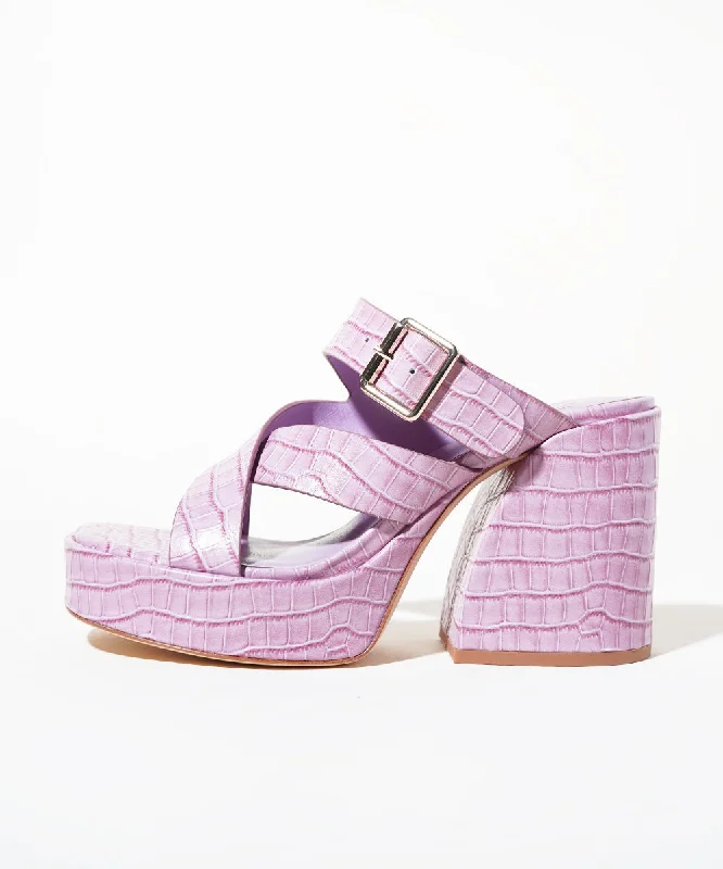 Simi Strappy Platform Sandal | Lilac