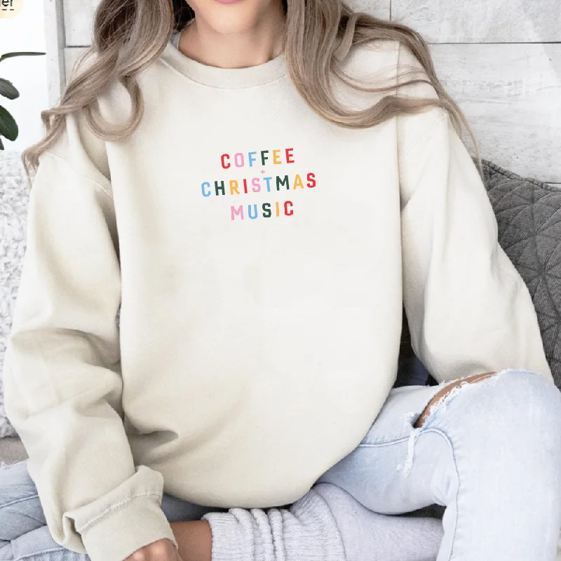 Coffee + Christmas Music Women's Vanilla Sweatshirt