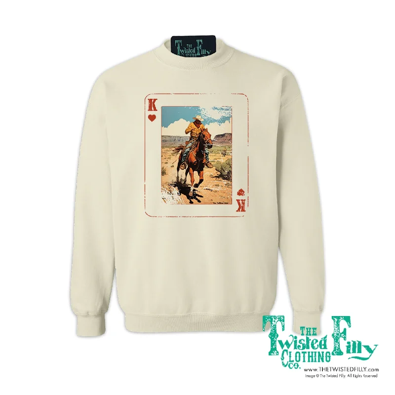 King Of Hearts - Adult Unisex Sweatshirt - Assorted Colors