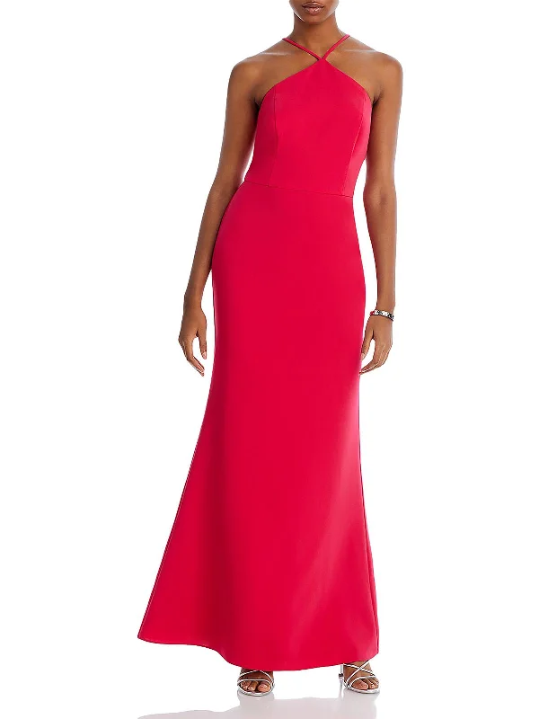 Womens Mermaid Halter Evening Dress