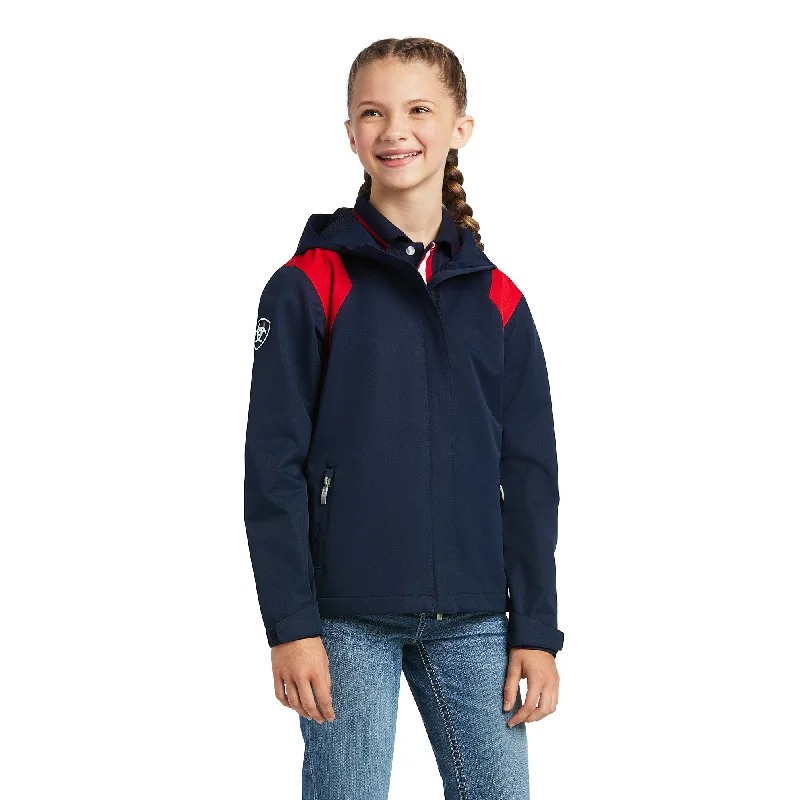 Ariat® Youth Spectator Waterproof Navy Team Jacket 10039213