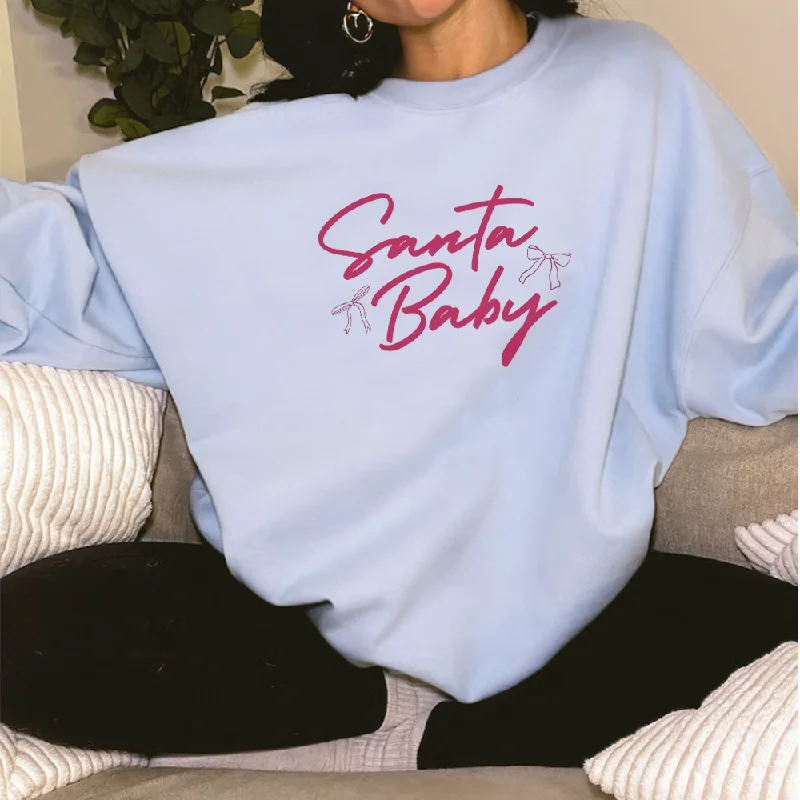 Santa Baby Coquette Women's Sweatshirt