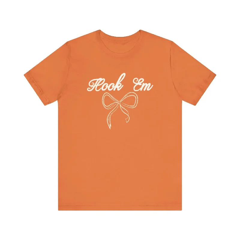 Hook Em Coquette Texas Unisex Jersey Tee