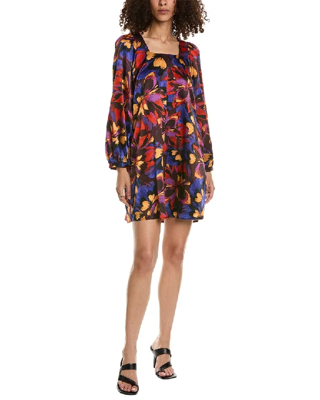 Johnny Was Blooms Silk Mini Dress