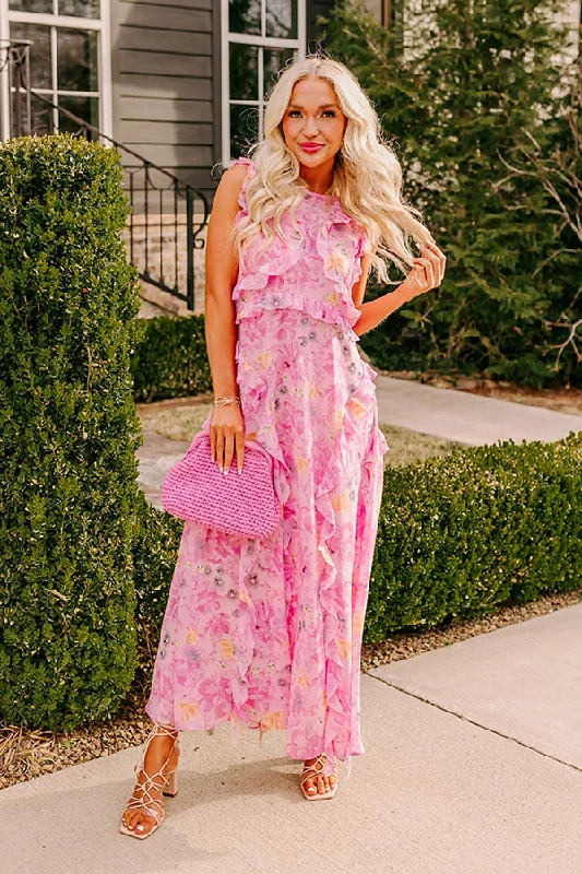 Floral Dreams Ruffle Maxi Dress