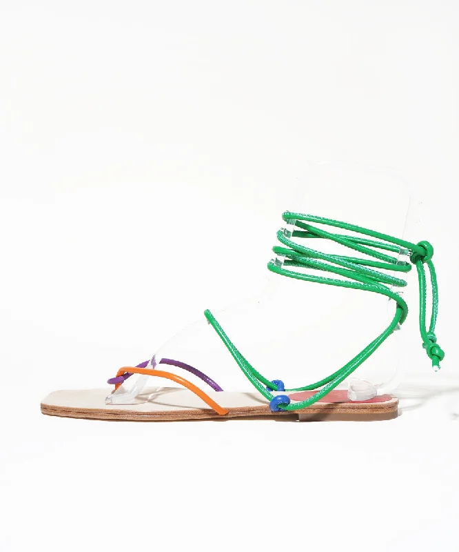 Nico Flat Wrap Sandal | Multi